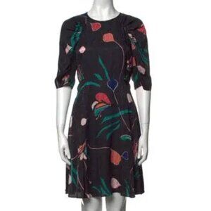 Silk Botanical Bloom Rebecca Taylor Dress Size 0